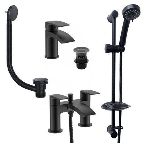 Black mono basin tap - tap, &