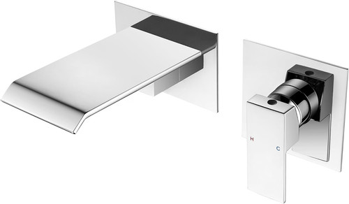 Wall mounted bath basin tap - mounted,