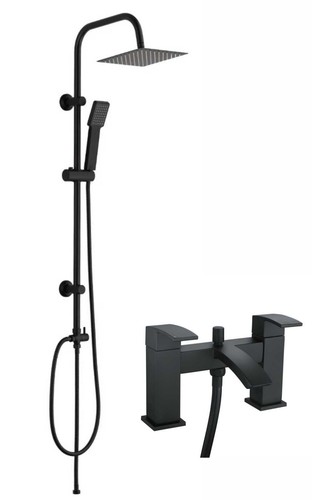 Matt black modern square - matt,