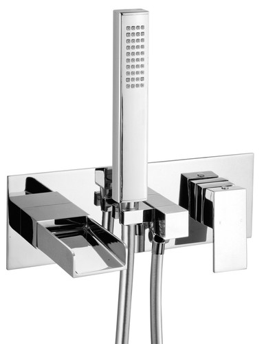 Wall mounted waterfall bath - mounted,