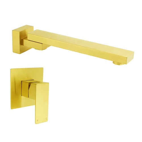 Brushed gold square swivel - square,