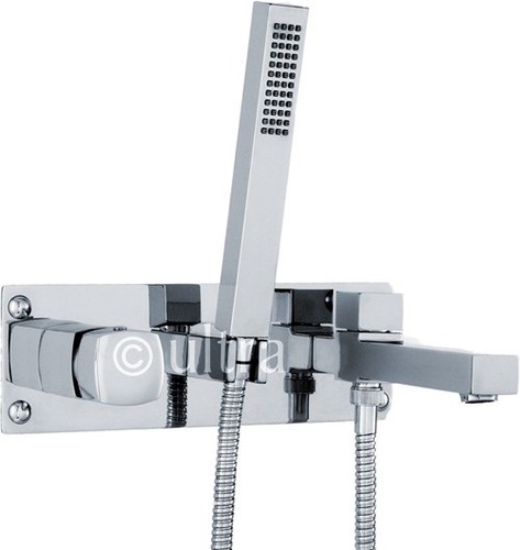 Soft square wall mounted bath - wall,