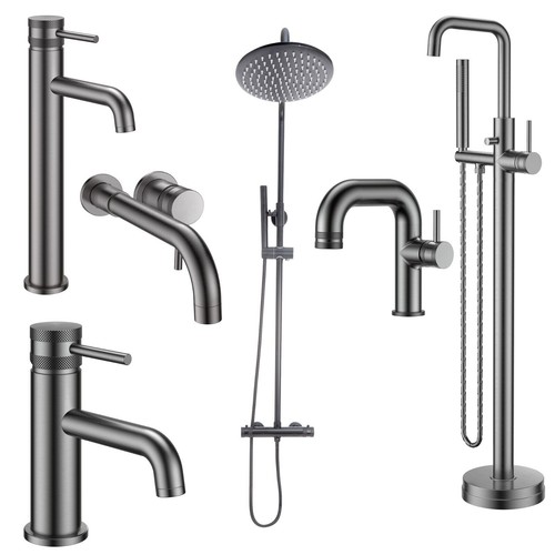 Gun metal basin bath filler - gun,