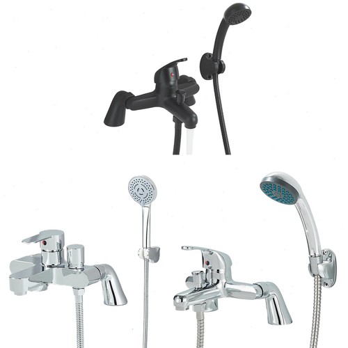 Bath mixer taps - with, shower