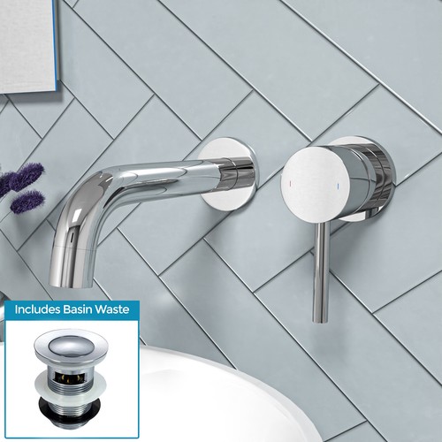Remy wall mounted curved spout - curved,