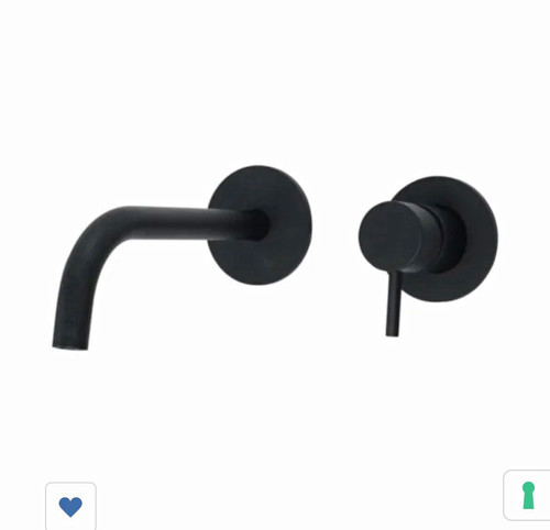 Matte black wall mounted basin - mounted,