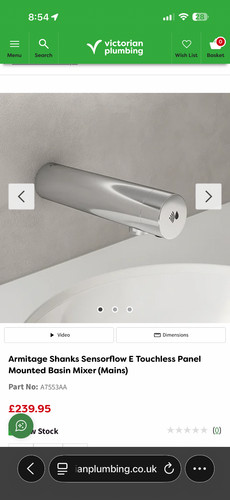 Armitage shanks sensor flow - sensor,