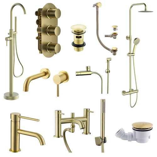 Brushed brass modern - brass,