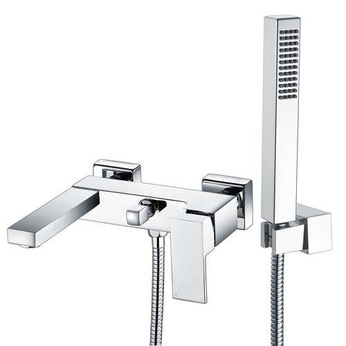 Wall mounted bath - wall, mixer