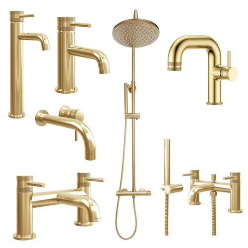 Brushed brass basin bath - brushed,