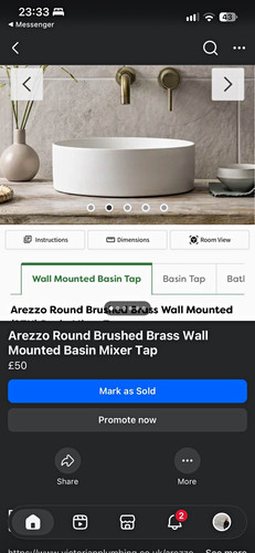 Arezzo round basin mixer - round,
