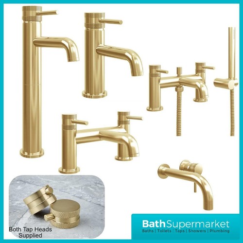 Brass bathroom deck - bathroom, sink