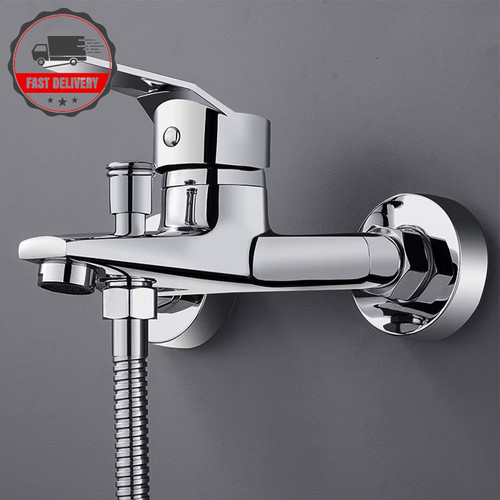 Chrome wall mounted bath - chrome,