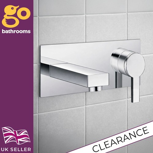 Wall mounted chrome basin tap - mounted,