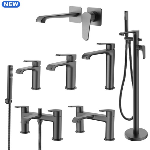 Lunaris gunmetal bathroom tap - gunmetal,