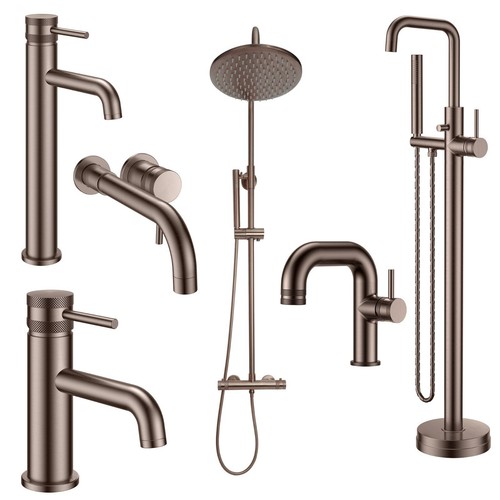 Brushed bronze basin bath - bronze,